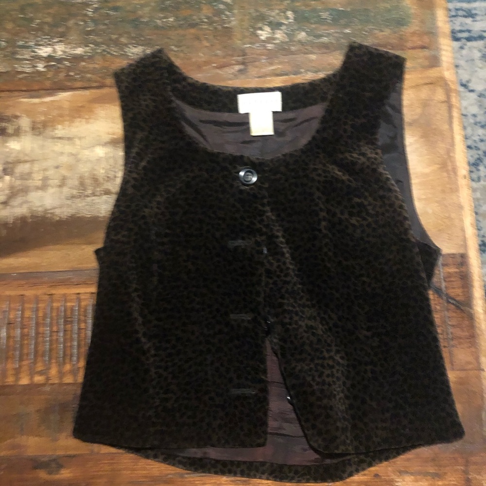 Animal print vest v
